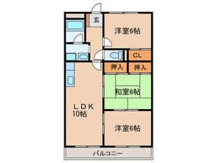 オークヒルズの物件間取画像